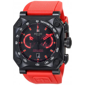 Bracelet de montre Zodiac ZO8534 Caoutchouc Rouge
