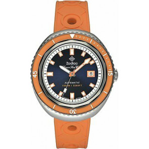 Bracelet de montre Zodiac ZO9503 Caoutchouc Orange