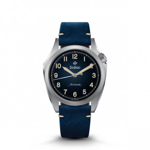 Bracelet de montre Zodiac ZO9709 Cuir Bleu 20mm