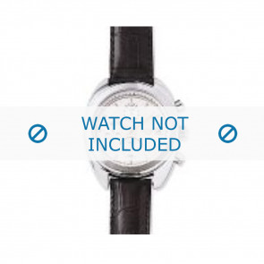 Armani bracelet de montre AR-0500 Cuir croco Noir 17mm 
