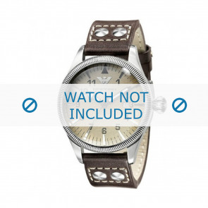 Bracelet de montre Armani AR0513 Cuir Gris anthracite 23mm