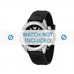 Armani bracelet de montre AR0548 / AR-0548 / AR 0548 Vanille Métal Noir 23mm