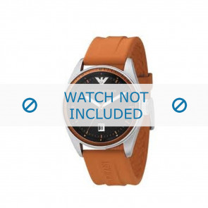 Armani bracelet de montre AR-0561 En caoutchouc Orange 23mm 