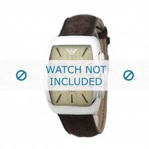 Armani bracelet de montre AR-0908 Cuir Brun 21mm 