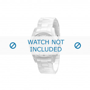 Armani bracelet de montre AR1403 Céramique Blanc