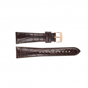 Armani bracelet de montre AR0293 Cuir Brun 22mm + coutures brunes