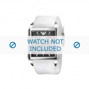 Armani bracelet de montre AR0654 Plastique Blanc