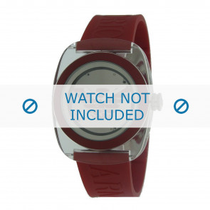 Armani bracelet de montre AR1030 Caoutchouc Rouge