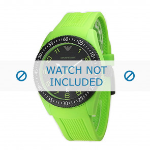 Armani bracelet de montre AR1042 Silicone Vert 22mm