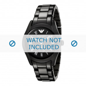 Armani bracelet de montre AR1402 Céramique Noir 18mm