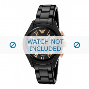 Armani bracelet de montre AR1411 Céramique Noir 18mm