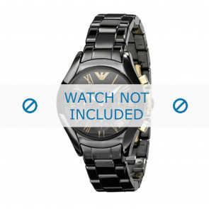 Armani bracelet de montre AR1413 Céramique Noir 23mm