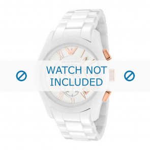 Armani bracelet de montre AR1416 Céramique Blanc 22mm