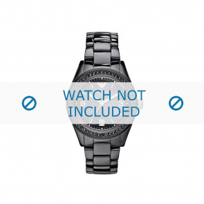 Armani bracelet de montre AR1423 Céramique Noir 10mm