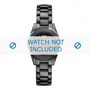 Armani bracelet de montre AR1438 Céramique Noir