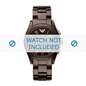 Armani bracelet de montre AR1446 Céramique Brun 22mm