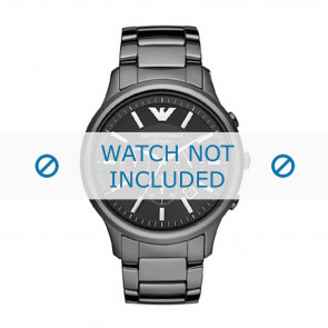 Armani bracelet de montre AR1474 Céramique Noir 24mm