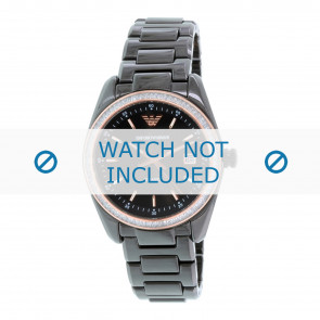 Armani bracelet de montre AR1496 Céramique Noir 20mm