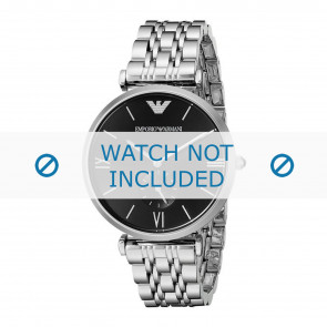Bracelet de montre Armani AR1676 Acier inoxydable Acier 18mm