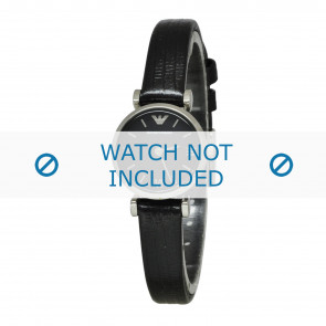 Armani bracelet de montre AR1684 Cuir Noir 10mm