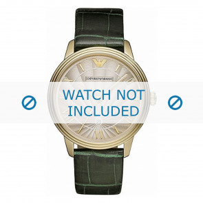Armani bracelet de montre AR1718 Cuir Vert 20mm
