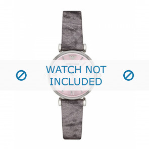 Bracelet de montre Armani AR1882 Cuir Gris 14mm