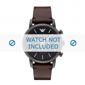 Bracelet de montre Armani AR1919 Cuir Brun 22mm