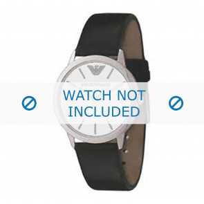 Armani bracelet de montre AR2002 Cuir Noir 18mm