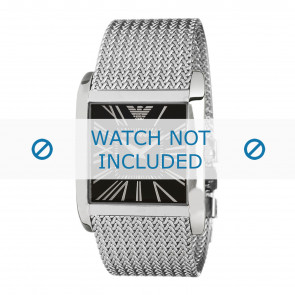 Armani bracelet de montre AR2012 Acier inoxydable Argent 28mm
