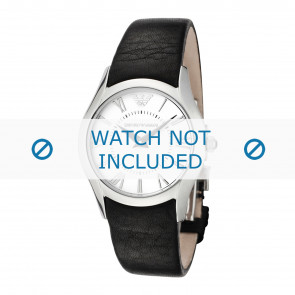 Armani bracelet de montre AR2038 Cuir Noir 16mm