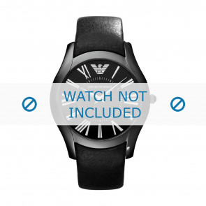 Bracelet de montre Armani AR2059 Cuir Noir 22mm