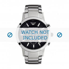 Bracelet de montre Armani AR2434 / AR2448 / 25xxxx Acier inoxydable Acier 22mm