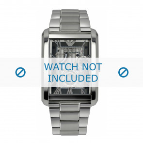 Armani bracelet de montre AR4246 Acier inoxydable Argent 25mm