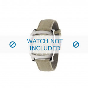 Armani bracelet de montre AR-5802 Textile Blanc creme 24mm 
