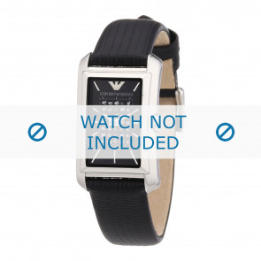 Armani bracelet de montre AR7313 Cuir Noir 16mm