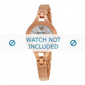 Armani bracelet de montre AR7329 Métal Rosé 9mm