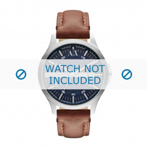 Bracelet de montre Armani AX2133 Cuir Brun 22mm