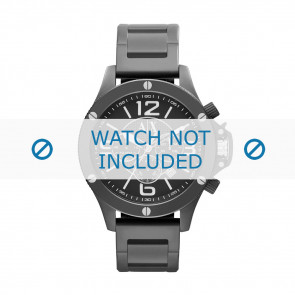 Armani bracelet de montre AX-1503 Métal Noir 22mm 