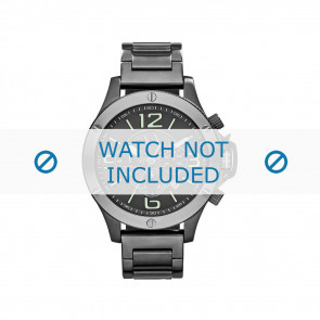 Armani bracelet de montre AX-1507 Métal Gris 22mm 