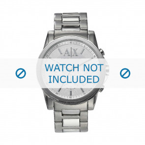 Armani bracelet de montre AX-2058 Métal Argent 22mm 