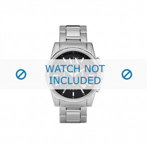 Armani bracelet de montre AX-2084 Métal Argent 22mm 