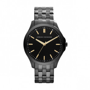 Armani Exchange bracelet de montre AX2144 Acier inoxydable Noir 22mm