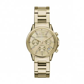 Armani Exchange bracelet de montre AX4327 Acier inoxydable Plaqué or 18mm