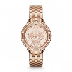 Armani Exchange bracelet de montre AX5406 Acier inoxydable Rosé 18mm