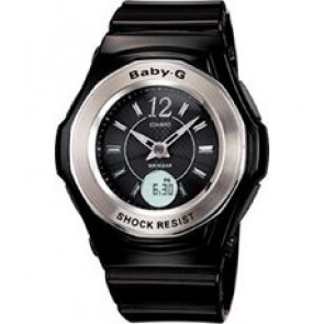 Bracelet de montre Casio 10309270 Caoutchouc Noir