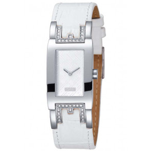Bracelet de montre Esprit ES102242006 Cuir croco Blanc 8mm