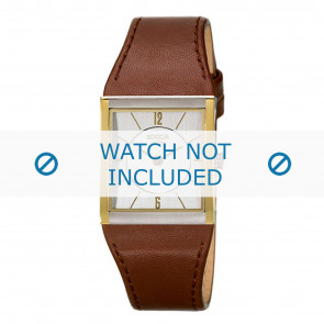 Boccia bracelet de montre 3148-02-BO3148-02-40 Cuir Brun 22mm + coutures brunes
