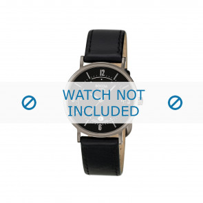 Boccia bracelet de montre 3154 Cuir Noir 16mm 