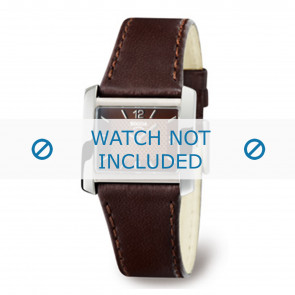 Boccia bracelet de montre 3155-02-BO3155-02-40 Cuir Brun 22mm + coutures brunes