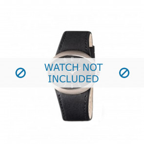 Bracelet de montre Boccia 3165-06 Cuir Noir 26mm